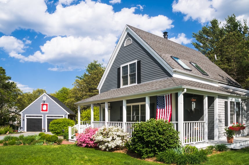 Single Family Home and Garage